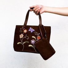 Load image into Gallery viewer, Brown Faux Suede Purse
