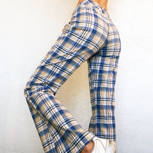 Load image into Gallery viewer, Vintage Plaid Flare Pants

