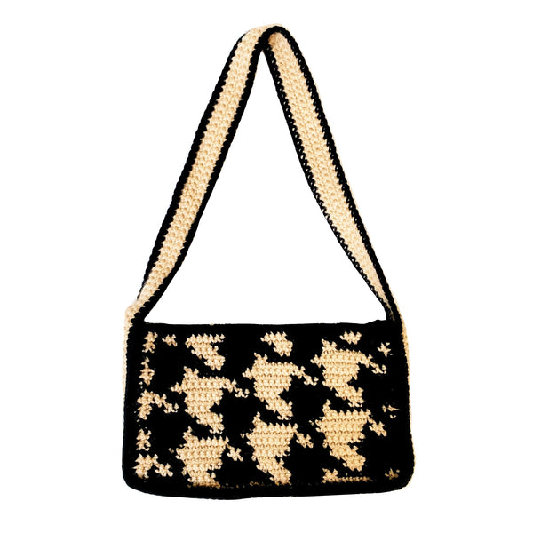Jumbo Houndstooth Shoulder Bag by Carolannie Crochet