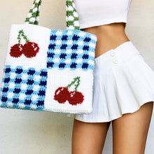 Load image into Gallery viewer, Cherry Pickin&#39; Tote Bag by Carolannie Crochet
