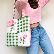 Load image into Gallery viewer, Rose Garden Tote Bag by Carolannie Crochet
