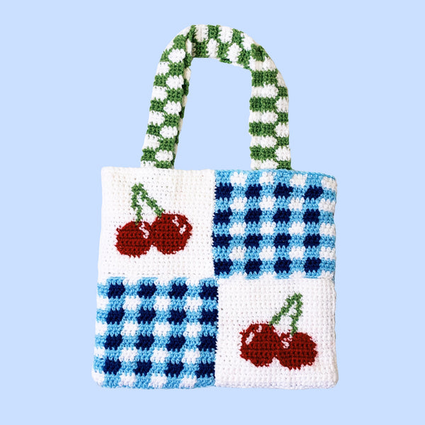 Cherry Pickin' Tote Bag by Carolannie Crochet